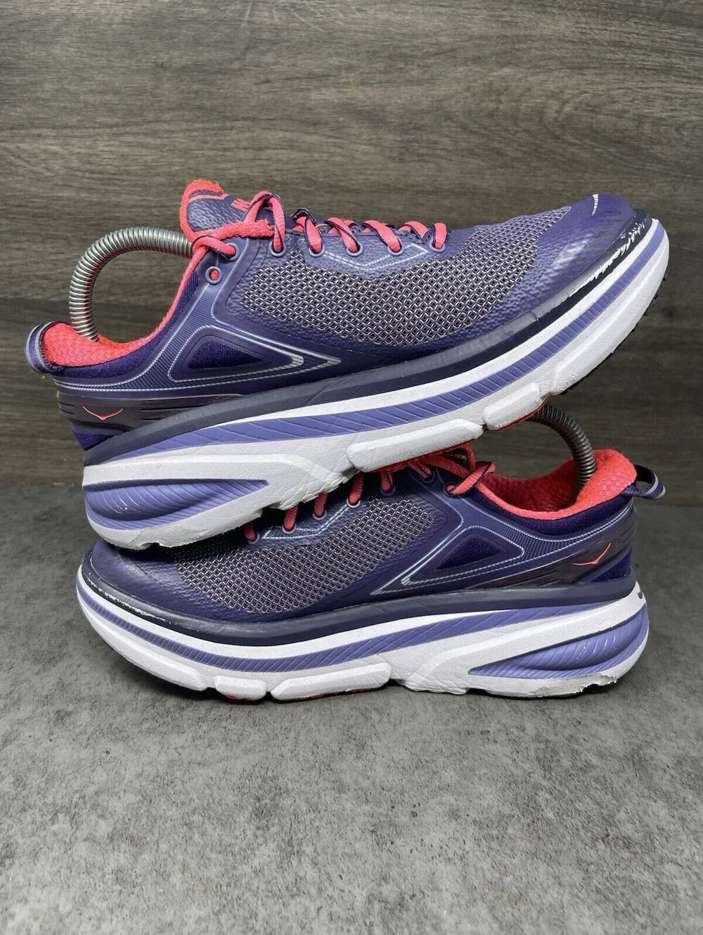 HOKA ONE ONE Bondi 4 Womens Size 7.5 Purple Pink Max Cushion Running Walking